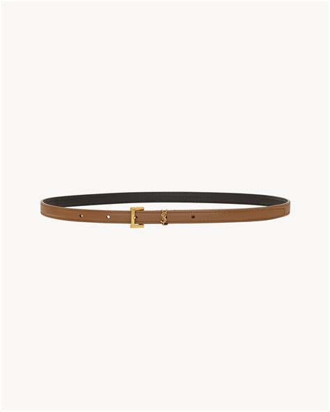 CASSANDRE extra thin belt in smooth leather.